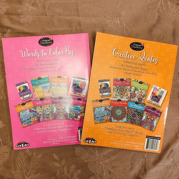 Cra-Z-Art Timeless Creations Coloring Book Bundle, Paperback, EUC! - Picture 2 of 12